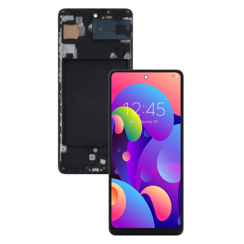 SAMSUNG A71 A715 WYŚWIETLACZ LCD EKRAN RAMKA INCELL