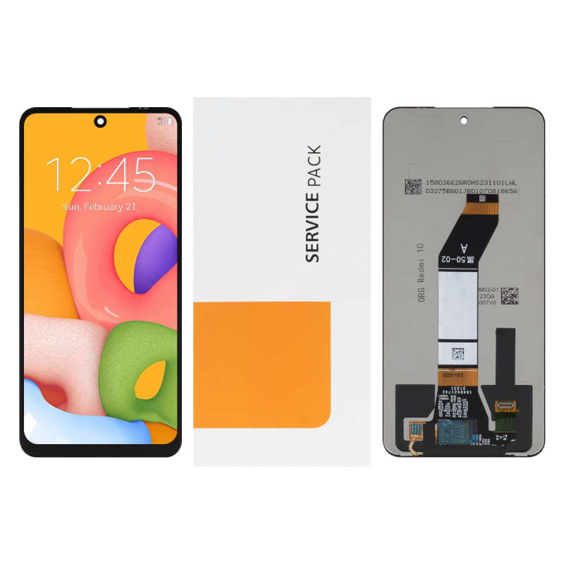 ORYGINALNY XIAOMI REDMI 10 WYŚWIETLACZ LCD EKRAN SERVICE PACK