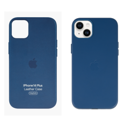 IPHONE 14 PLUS ETUI LEATHER CASE COSMOS BLUE