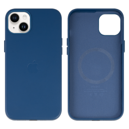 IPHONE 14 PLUS ETUI LEATHER CASE COSMOS BLUE