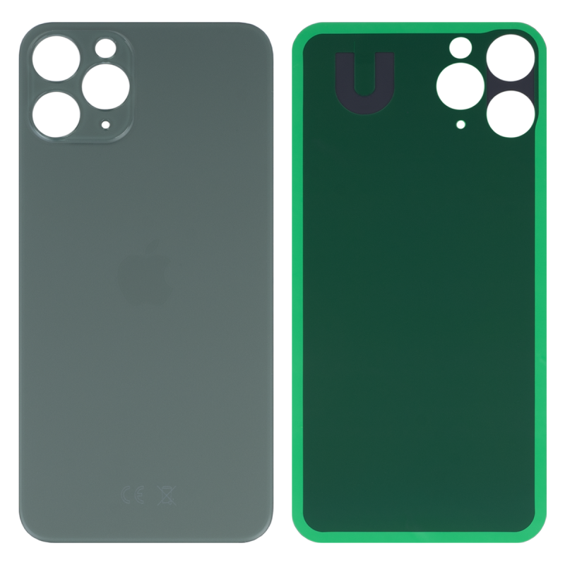 IPHONE 11 PRO KLAPKA OBUDOWA BATERII CURVED EDGE BIG HOLE MIDNIGHT GREEN