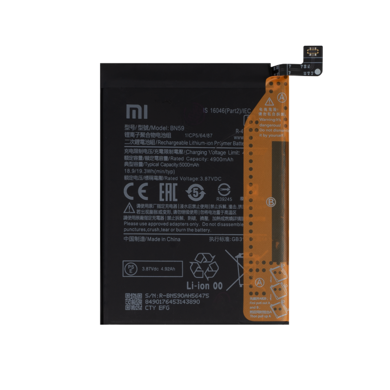 ORYGINALNY XIAOMI REDMI NOTE 10 / 10S M2101K7AG M2101K7BL BN59 BATERIA AKUMULATOR 5000mAh