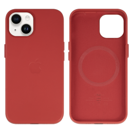 IPHONE 14 ETUI LEATHER CASE RED