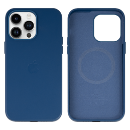 IPHONE 14 PRO MAX ETUI LEATHER CASE COSMOS BLUE