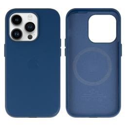 IPHONE 14 PRO ETUI LEATHER CASE COSMOS BLUE