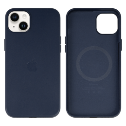 IPHONE 14 PLUS ETUI LEATHER CASE MIDNIGHT BLUE